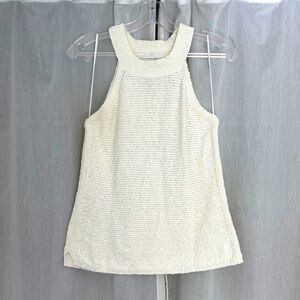 Evereve Cream Knit Tank Top
